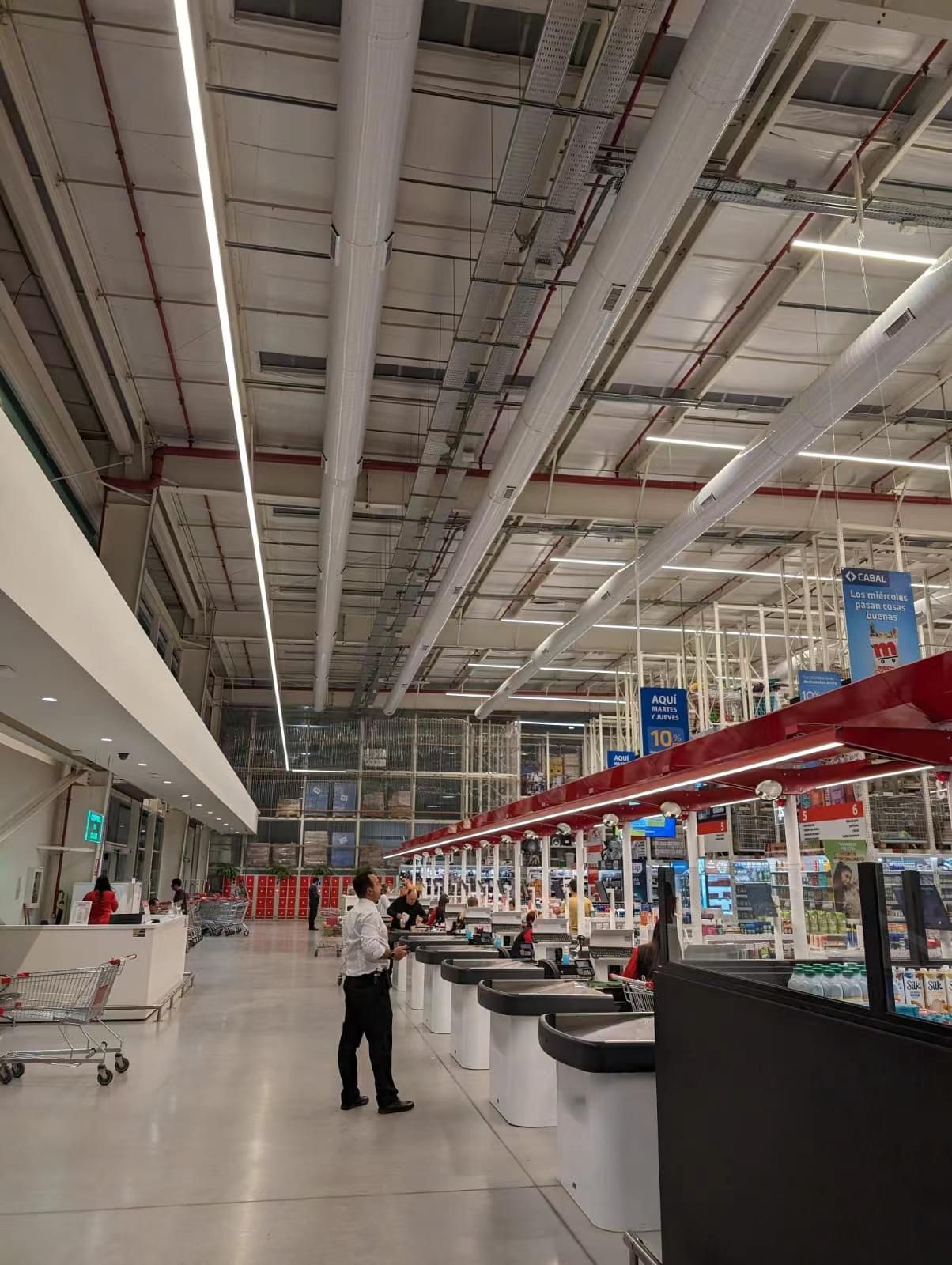 Bright, evenly lit checkout area, Uruguay